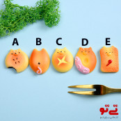 استیکر برجسته بیسکویتی طرح خوک مدل2567