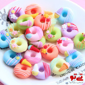 استیکر برجسته طرح دونات و بستنی مدل 2468