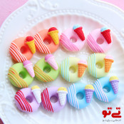 استیکر برجسته طرح دونات و بستنی مدل 2468