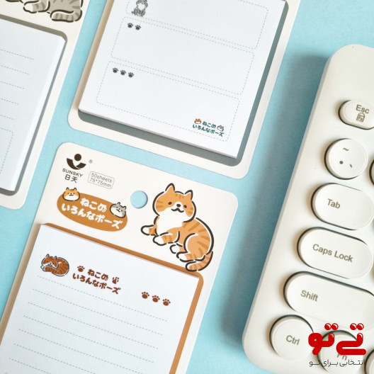 استیک نوت طرح گربه مدل2568