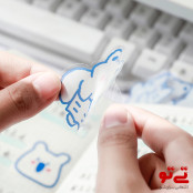 استیکر شفاف طرح حیوانات مدل2398