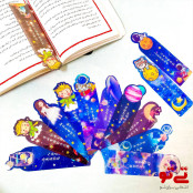 بوک مارک طلقی 5 عددی گلکسی و شازده کوچولو مدل2592