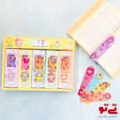 بوک مارک طلقی 5 عددی طرح دختر و میوه مدل2598