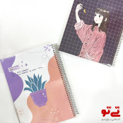 دفتر 100 برگ جلد سخت مدل2519
