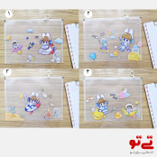 پوشه A4 زیپ دار طرح فضانورد مدل2634