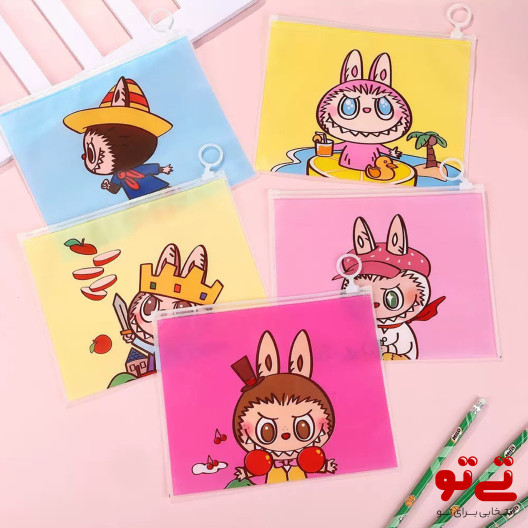 کاور پلاستیکی A5 طرح لبوبو مدل2649