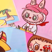 کاور پلاستیکی A5 طرح لبوبو مدل2649