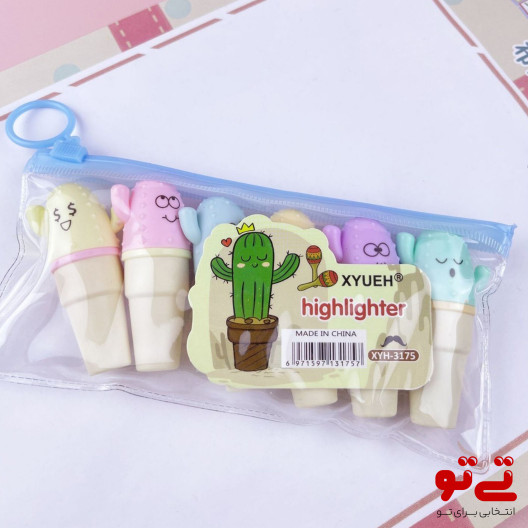 ماژیک هایلایتر طرح کاکتوس مدل2528