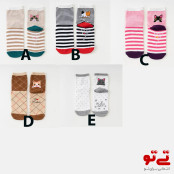 جوراب ساق بلند طرح گربه مدل2549