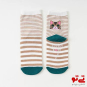 جوراب ساق بلند طرح گربه مدل2549