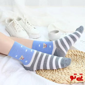 جوراب ساق دار طرح خرس مدل2553