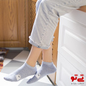 جوراب ساق کوتاه طرح خرس مدل2446