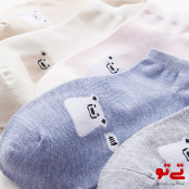 جوراب ساق کوتاه طرح خرس مدل2446