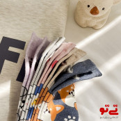 جوراب فانتزی طرح حیوانات مدل2413