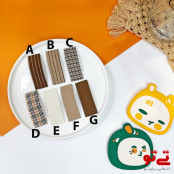 گیره مو تق تقی طرح دار مدل2588