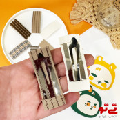 گیره مو تق تقی طرح دار مدل2588