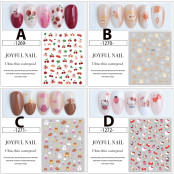 برچسب ناخن طرح بامزه مدل2531