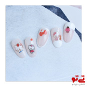 برچسب ناخن طرح بامزه مدل2531