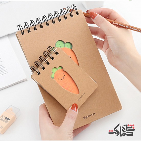 دفترچه سیمی طرح هویج