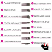 ست براش آرایشی 15 تکه BH COSMETICS