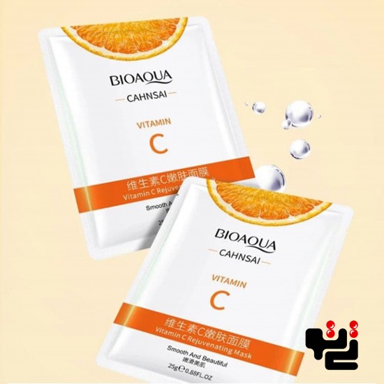 انواع ماسک ورقه ای بیوآکوا ویتامین C پرتقالی
