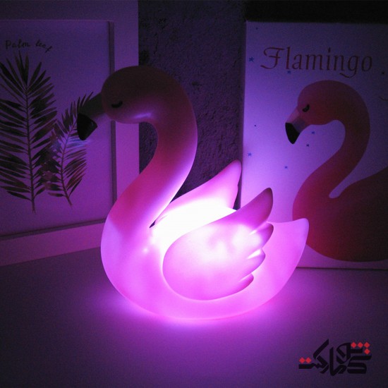چراغ خواب LED طرح فلامینگو
